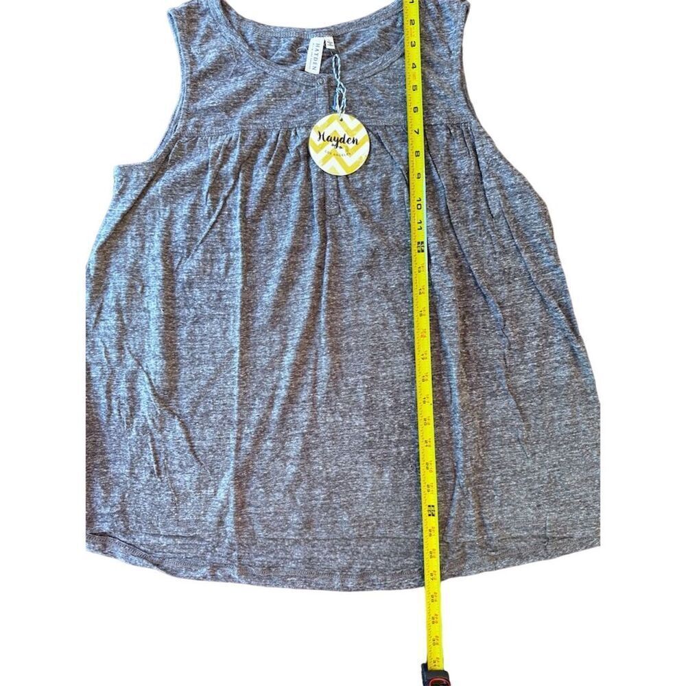 Hayden Women's Sleeveless Gray Tank Top Size M Casual Summer Wear - Picture 6 of 7